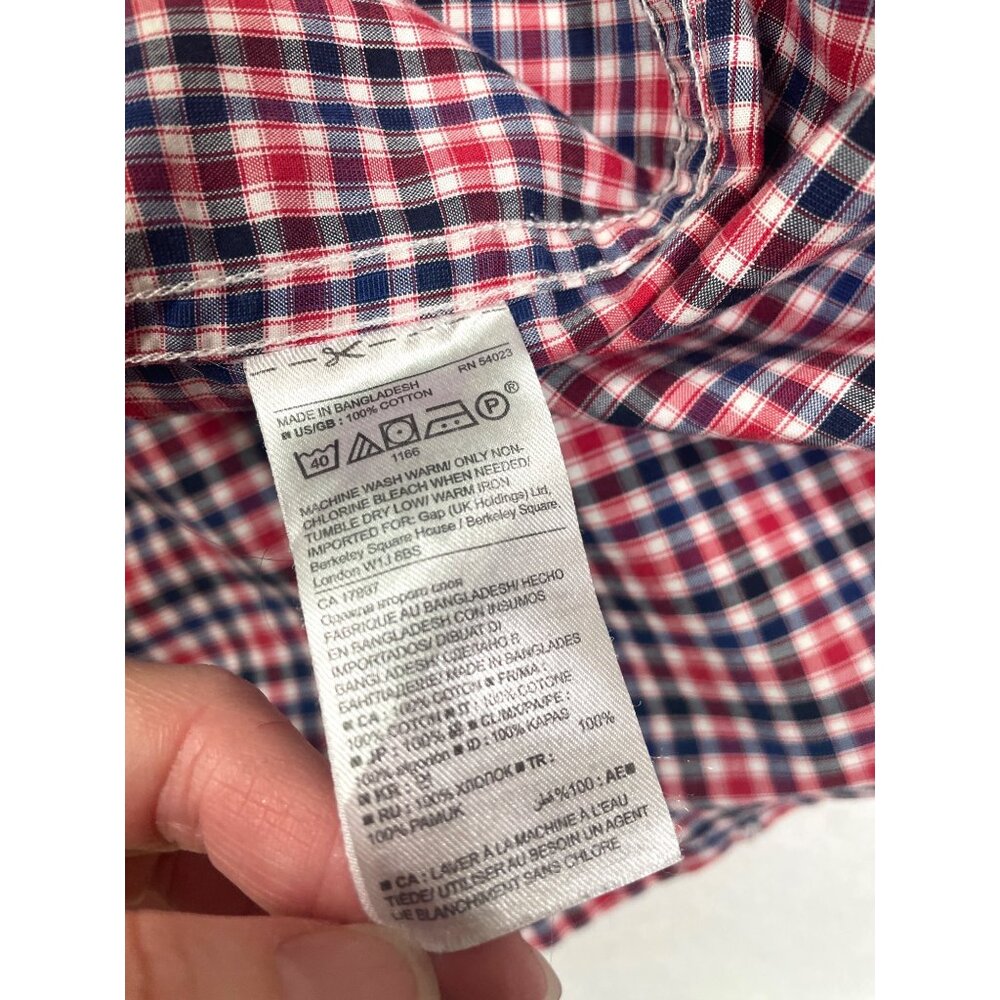 Banana Republic Men's Plaid Grant Fit Long Sleeve Button Down Shirt‎ Size S - Picture 6 of 7